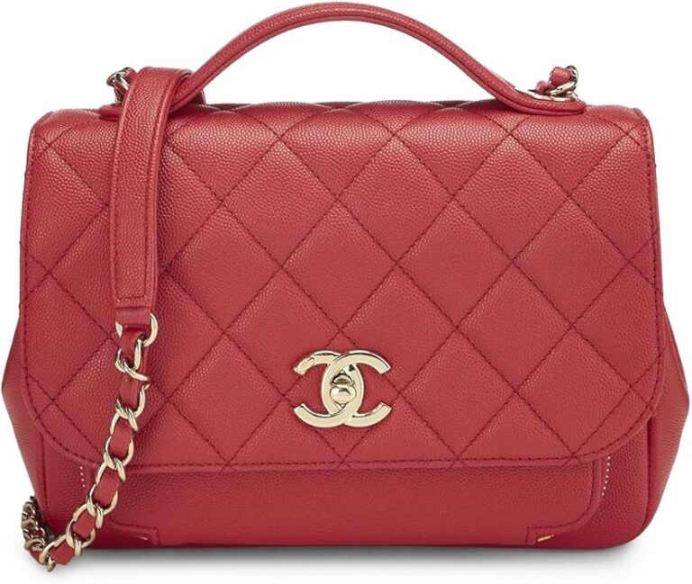 CHANEL Women’s Pre-Loved Caviar Business Affinity Flap Bag